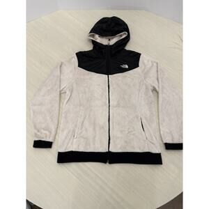 The Northface Women's Full Zip Jacket Hoodie Black White ( Size XL) X-Large warm